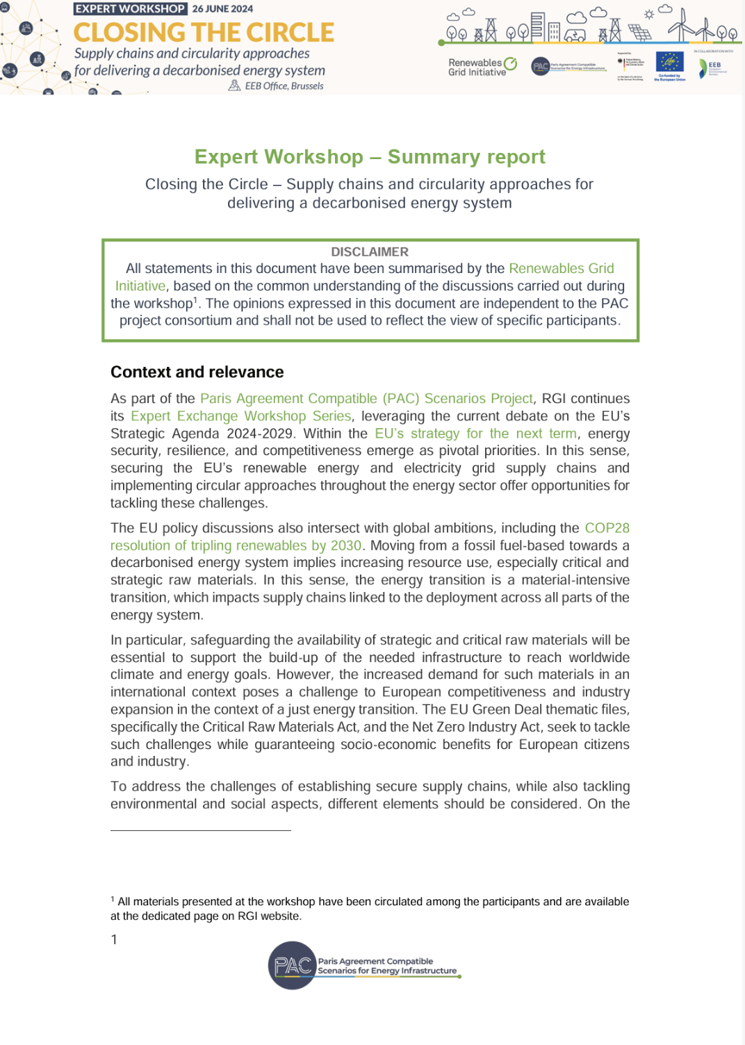Closing the Circle – Supply chains and circularity approaches for ...