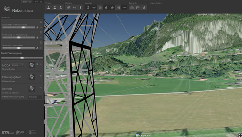 3D Decision Support System (3D DSS) for planning power lines ...